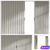 Dooor folding textile doors 3D Model Corona