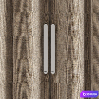 Dooor folding textile doors 3D Model Corona