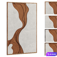 3D Decorative panel 3D Model Vray, Corona