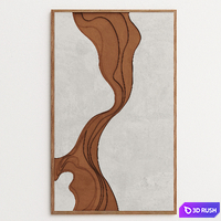 3D Decorative panel 3D Model Vray, Corona