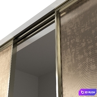 System of sliding partitions (panels) Rimadesio Velaria 3D Model Vray, Corona