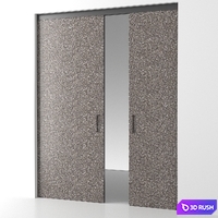 System of sliding partitions (panels) Rimadesio Graphis Plus 3D Model Vray, Corona