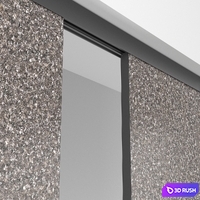 System of sliding partitions (panels) Rimadesio Graphis Plus 3D Model Vray, Corona
