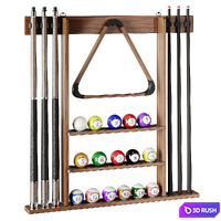 Wall-mounted Stand for Billiard Balls and Cues 3D Model Vray, Corona