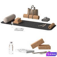 yoga set 3D Model Corona