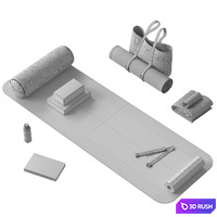 yoga set 3D Model Corona