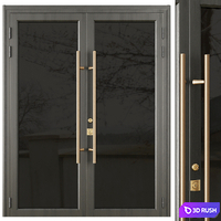 Entrance door set48 3D Model Vray, Corona