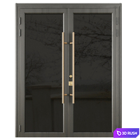 Entrance door set48 3D Model Vray, Corona