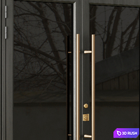 Entrance door set48 3D Model Vray, Corona