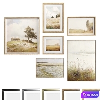 Minimal Photo Frame Set-17 3D Model Vray, Corona