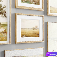 Minimal Photo Frame Set-17 3D Model Vray, Corona