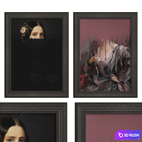 Paintings 969 3D Model Vray, Corona