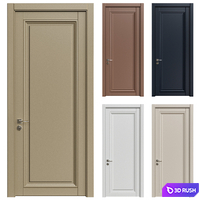 Interior Doors 256 3D Model Vray, Corona