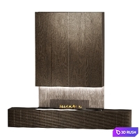 Fireplace 3D Model Vray, Corona