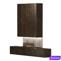 Fireplace 3D Model Vray, Corona