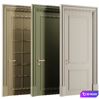 Entrance door set75 3D Model Vray, Corona