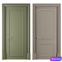 Entrance door set75 3D Model Vray, Corona