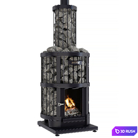 Harvia Legend GreenFlame 3D Model Vray