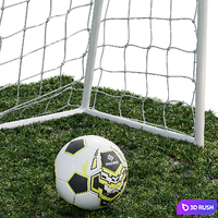 Football goal DFC 3D Model Corona