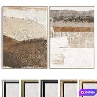 Plaster Two Photo Frame B-688 3D Model Vray, Corona