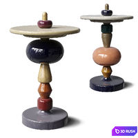 Shuffle table 3D Model Vray, Corona