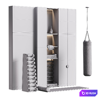 Gym equipment 06 3D Model Corona