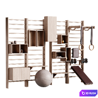 Gym equipment 07 3D Model Corona