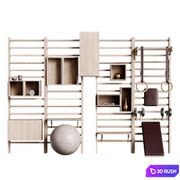 Gym equipment 07 3D Model Corona