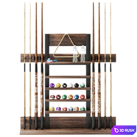Billiards cue stand 3D Model Corona