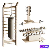 PENT. luxury fitness equipment 3D Model Corona