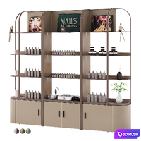 Salon Product Display Shelves 3D Model Corona