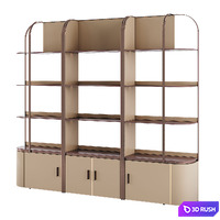 Salon Product Display Shelves 3D Model Corona