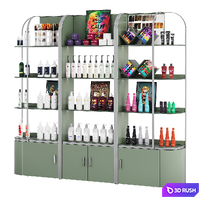 Salon Product Display Shelves 3D Model Corona