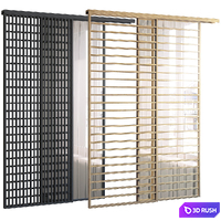 Partition 215 Sliding door 3D Model Vray, Corona