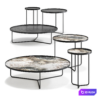 Billy by Cattelan Italia Table 3D Model Vray, Corona