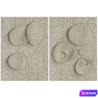 Decorative wall paintings 35 3D Model Vray, Corona