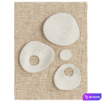 Decorative wall paintings 35 3D Model Vray, Corona