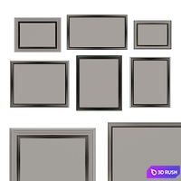 Set of classic paintings 53 3D Model Corona