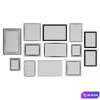 Set of classic paintings 76 3D Model Corona
