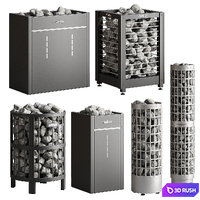Electric heaters Harvia 3D Model Vray, Corona
