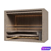 Home sauna 3D Model Corona