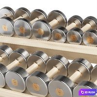 Set of dumbbells, weights and equipment Kenko 3D Model Vray, Corona
