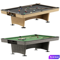 Gold Crown Billiard Table 3D Model Corona