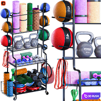 sport equipments 03 3D Model Corona