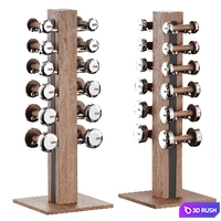COLMIA™ LIGHT - Dumbbells With Vertical Rack 3D Model Corona