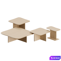 TUFTY-TIME 20 Coffee Table by B&amp;B Italia 3D Model Corona