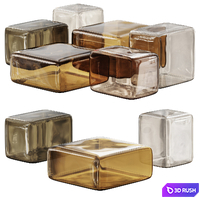Lokum Blown glass coffee table 3D Model Corona