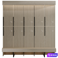Sports locker 01 3D Model Vray, Corona