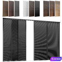 Animated Levante sliding partitions from ADL 3D Model Vray, Corona