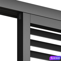 Animated Levante sliding partitions from ADL 3D Model Vray, Corona